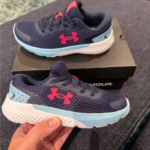 Under Armour Kids' Navy and Pink Sneakers